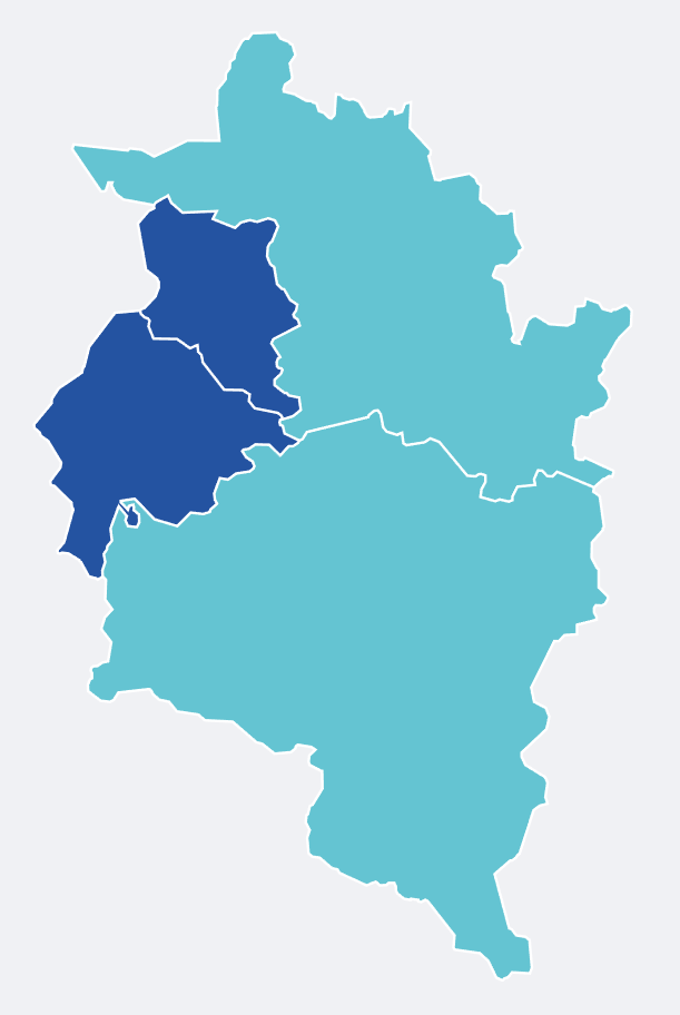 Mehrheit nach Bezirken, Nationalratswahl Vorarlberg 2024